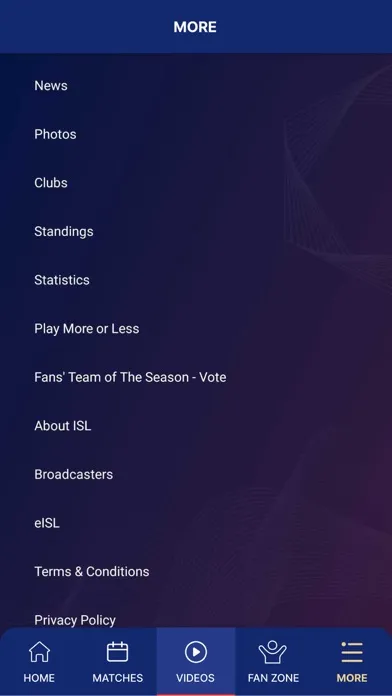Captures d'écran de Indian Super League Official