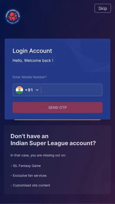 Captures d'écran de Indian Super League Official