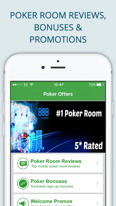 Poker Offers: FREE No Deposit Bonuses for 888poker应用截图