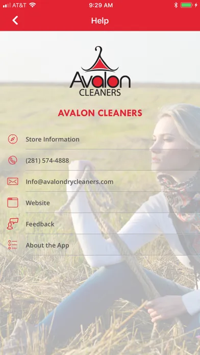 Capturas de tela do Avalon Cleaners