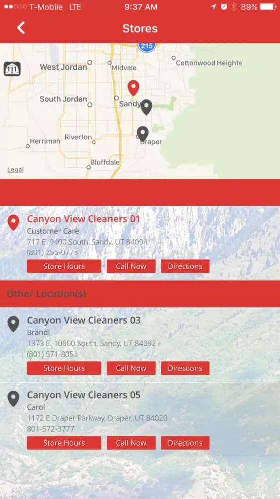 Capturas de tela do Canyon View Cleaners