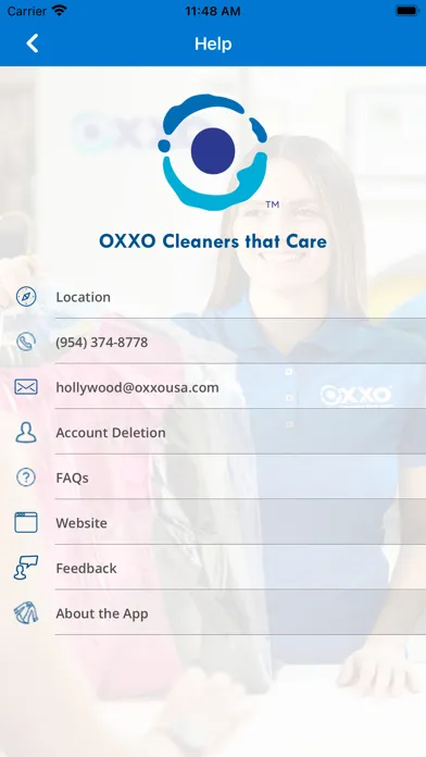 Zrzuty ekranu OXXO Cleaners that Care