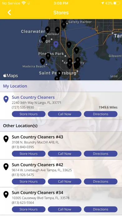 Capturas de tela do Sun Country Cleaners