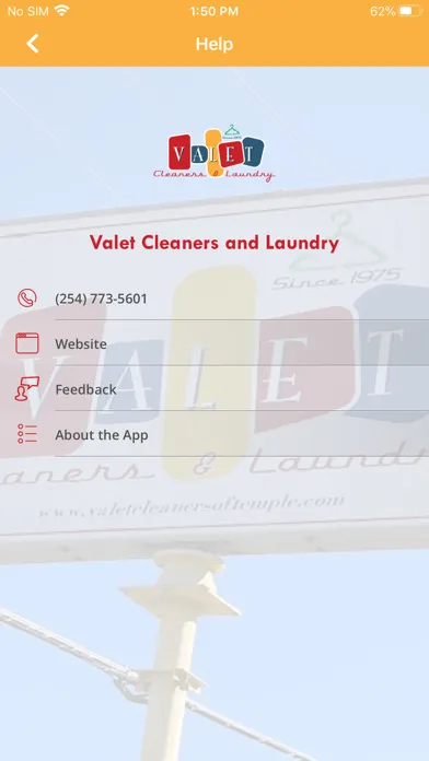 Valet Cleaners and Laundry Screenshots