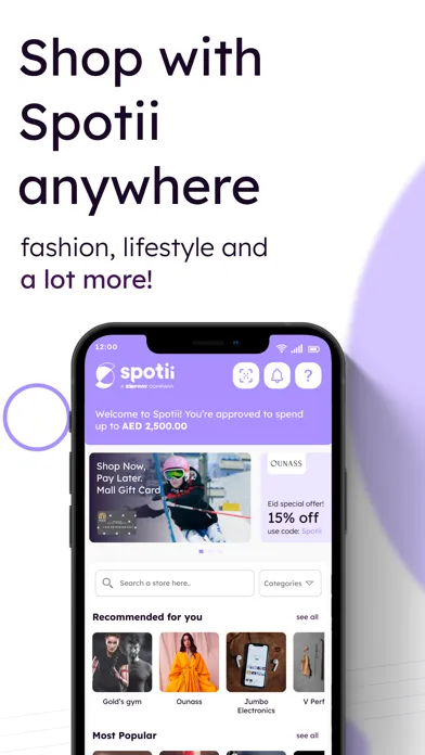 Скриншоты Spotii | Buy Now, Pay Later!
