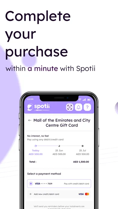 Скриншоты Spotii | Buy Now, Pay Later!