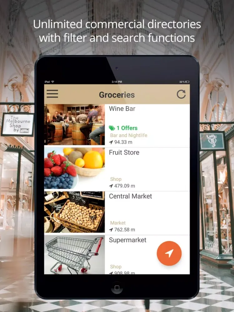 Captures d'écran de SPOTLIO Retail Guide iPad 