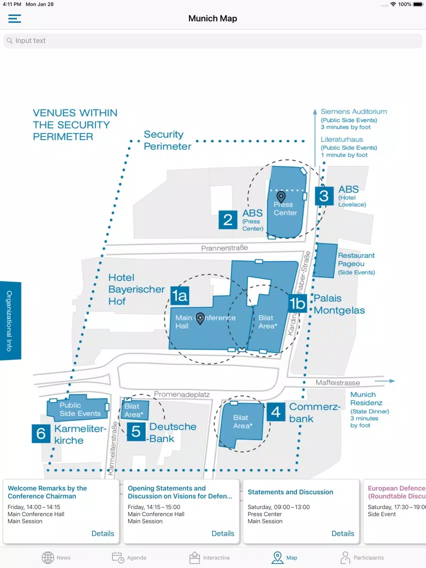 Munich Security Conference iPad  Screenshots