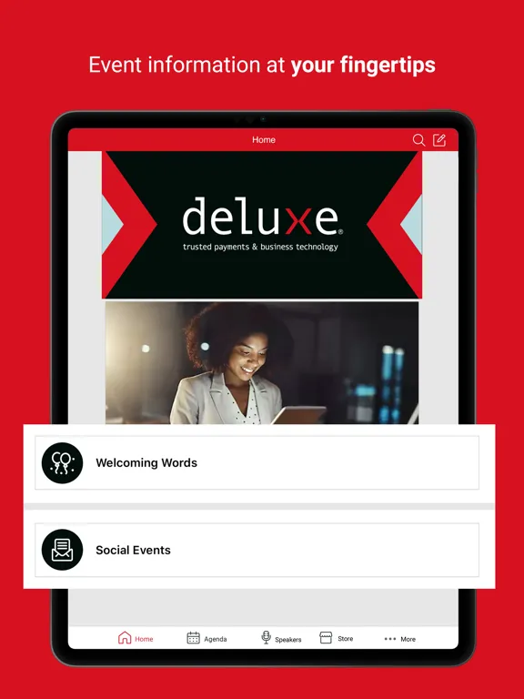 Deluxe Events iPad  Screenshots