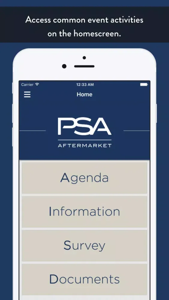 Capturas de tela do DSP Events
