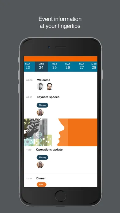 ภาพหน้าจอของ Elsevier Events