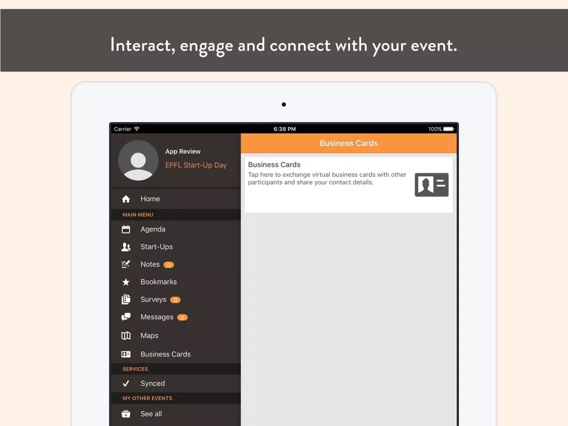 Forum EPFL Event iPad 應用截圖