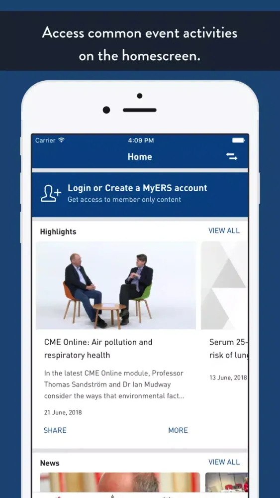 ERS Connect應用截圖