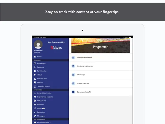 ESA Events & Congresses iPad 应用截图