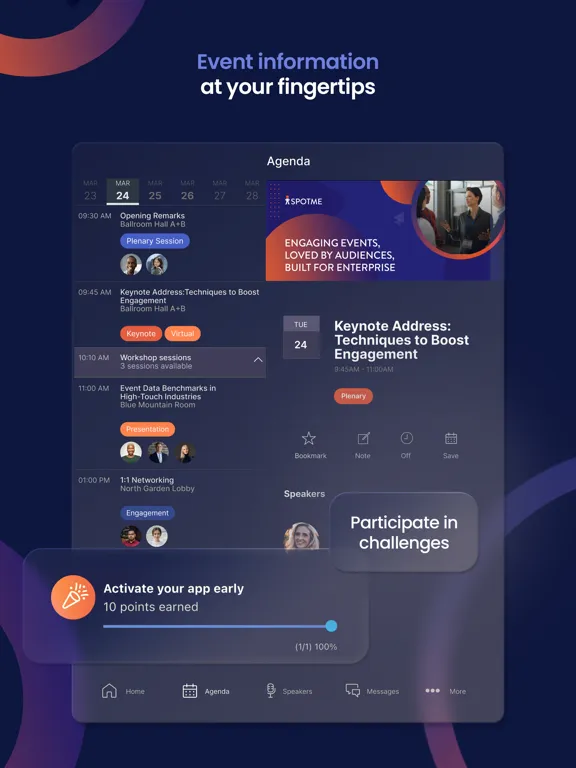Eventspace by SpotMe iPad  Screenshots