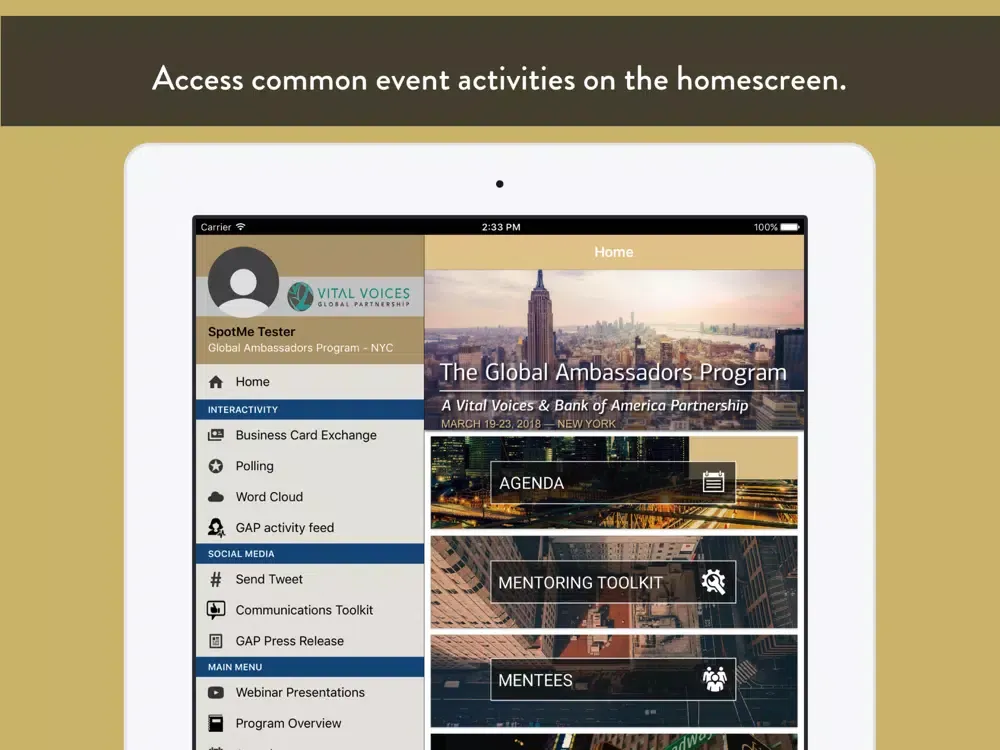 Global Ambassadors Program 18 iPad  سکرین شاٹس
