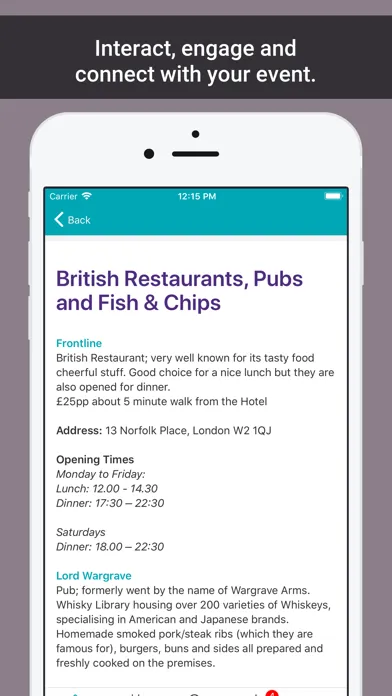 ภาพหน้าจอของ Grant Thornton Event App