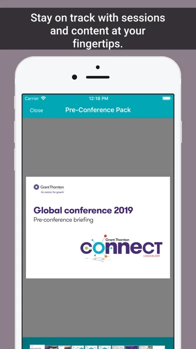 ภาพหน้าจอของ Grant Thornton Event App