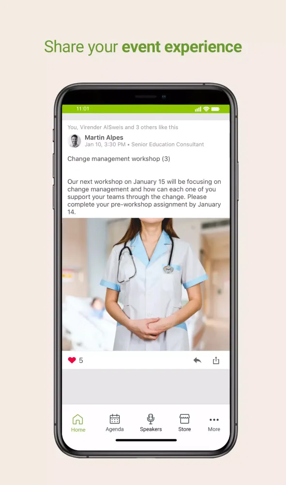 Ảnh chụp màn hình của Quest Diagnostics Events