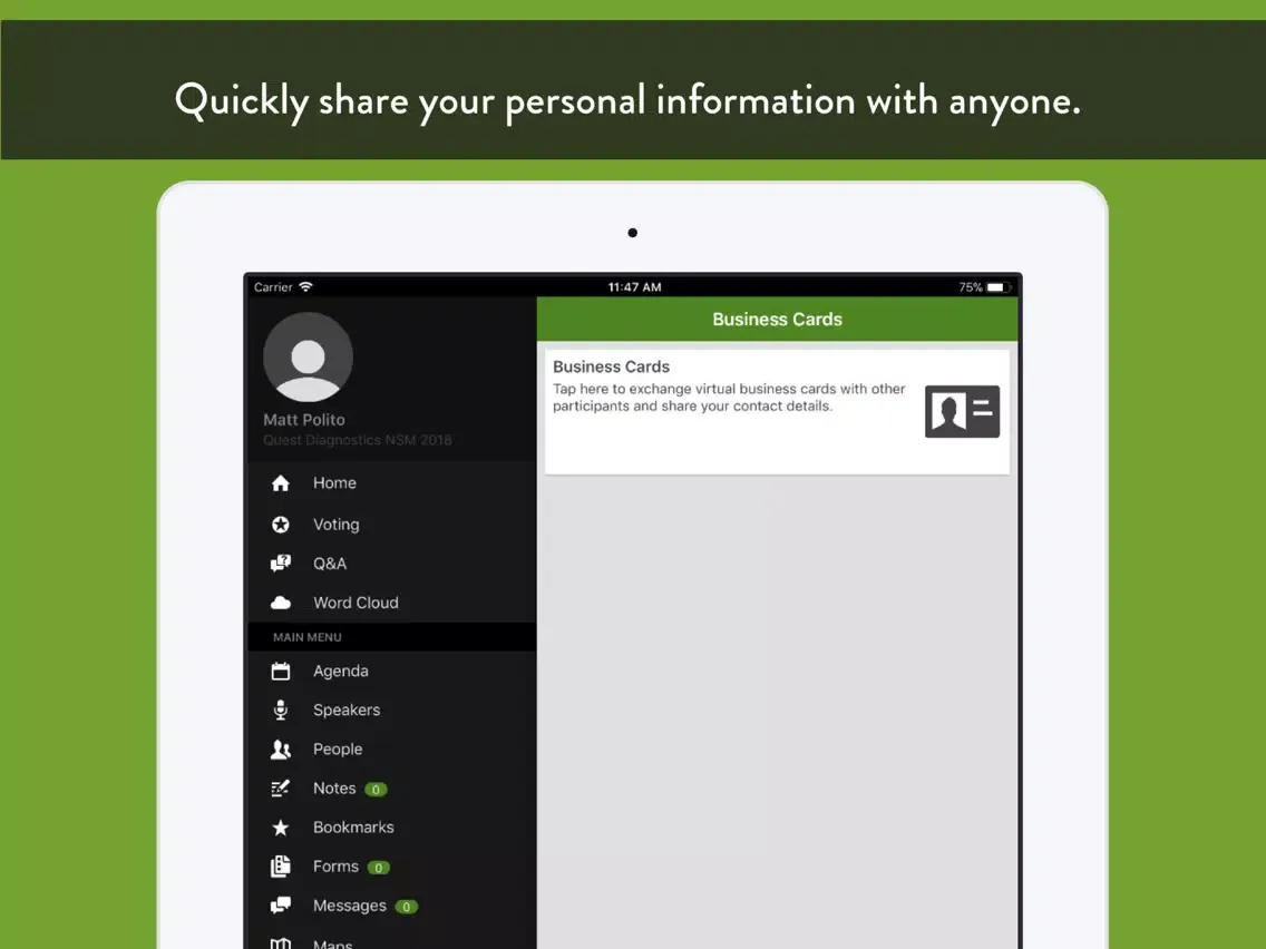 Quest Diagnostics Events iPad  سکرین شاٹس