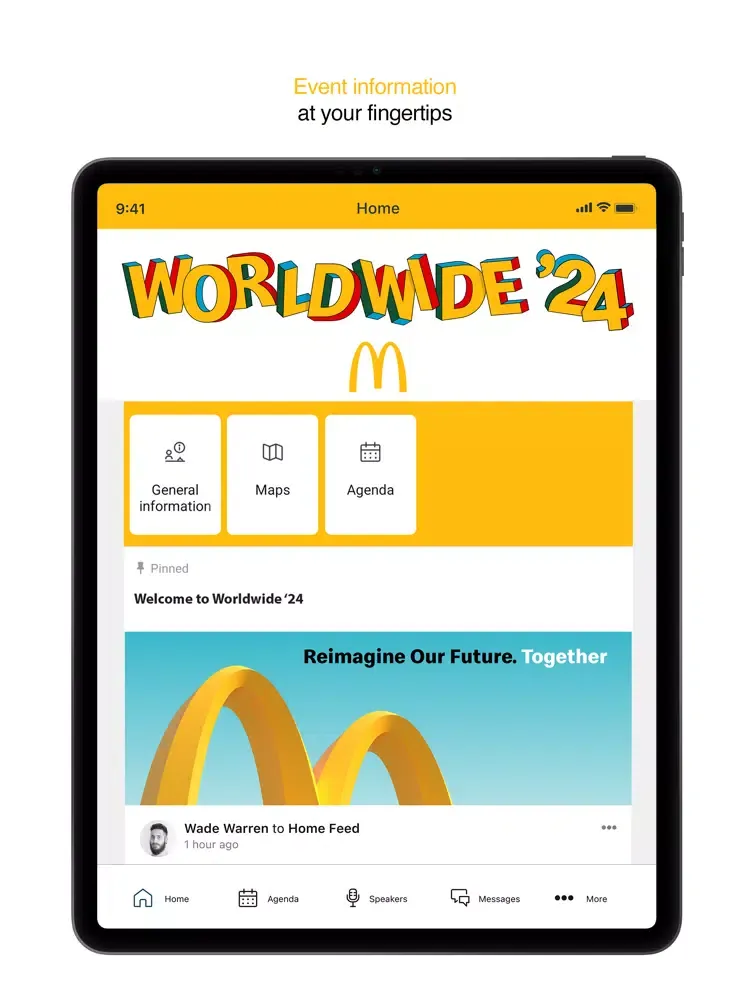 McDonald's Worldwide 2024 iPad  스크린샷