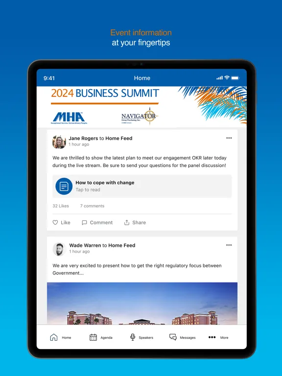 MHA Business Summit iPad 应用截图