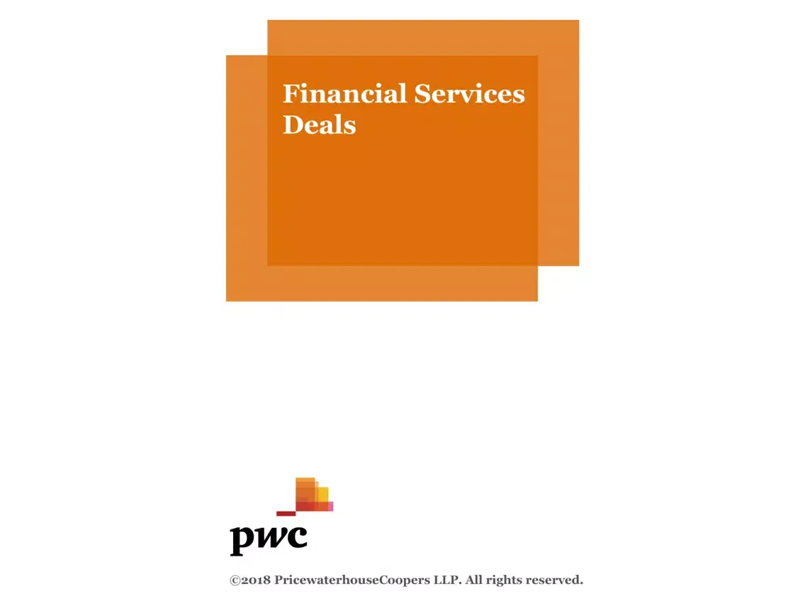 Tangkapan layar PwC Financial Service Deals 2 iPad 