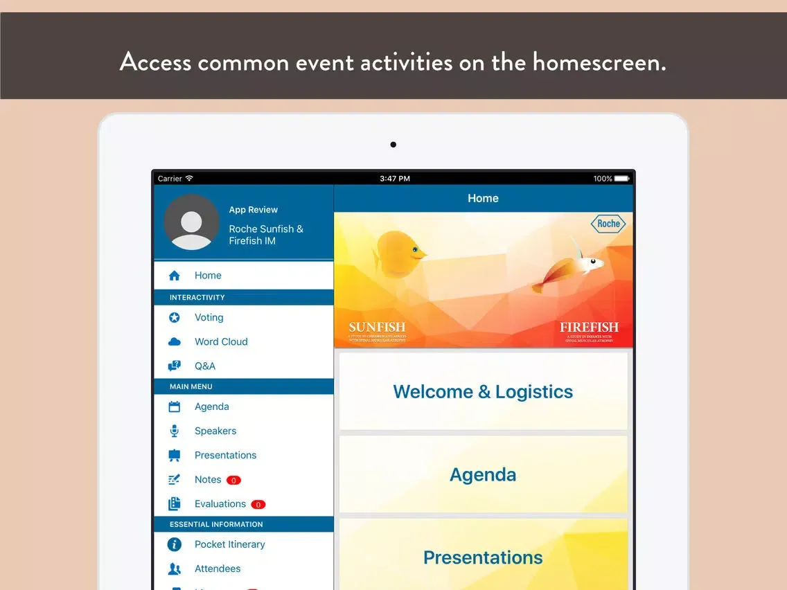 Roche SUNFISH & FIREFISH IM iPad  سکرین شاٹس
