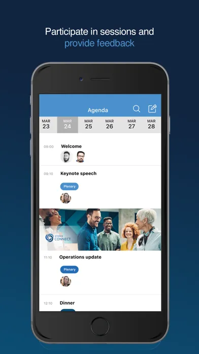 ภาพหน้าจอของ STERIS Connect