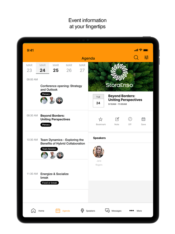 Stora Enso Leadership events iPad  Screenshots