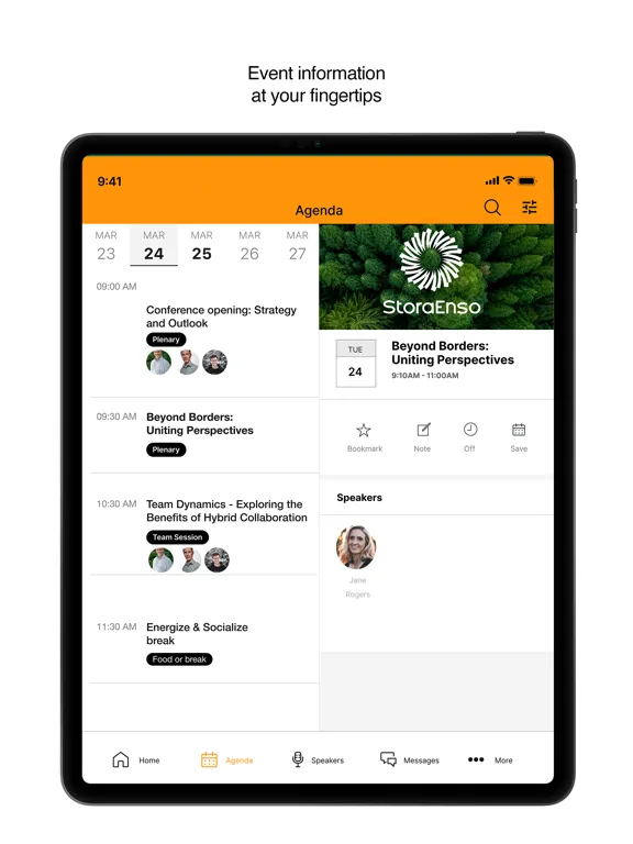 Stora Enso Leadership events iPad  스크린샷
