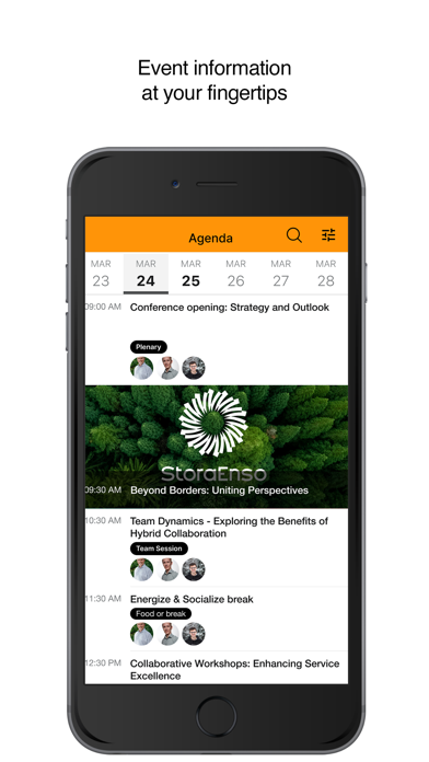 Stora Enso Leadership events Screenshots