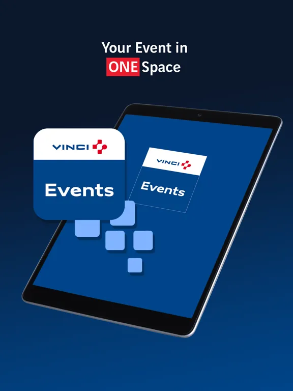Tangkapan skrin VINCI Events iPad 