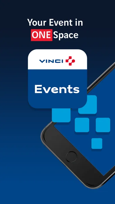 Tangkapan skrin VINCI Events