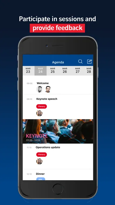 Tangkapan skrin VINCI Events