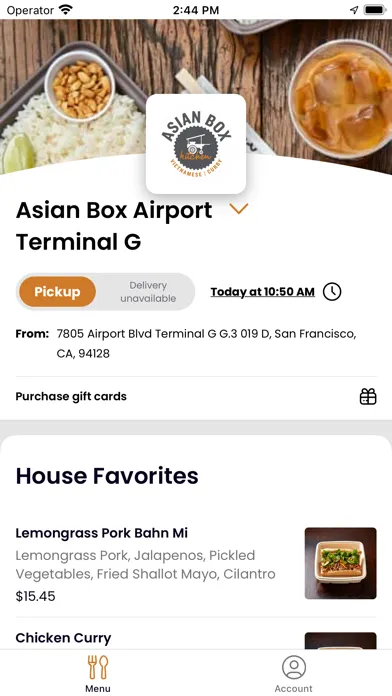 Screenshot di Asian Box Mobile Ordering