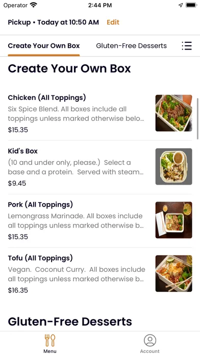 Screenshot di Asian Box Mobile Ordering