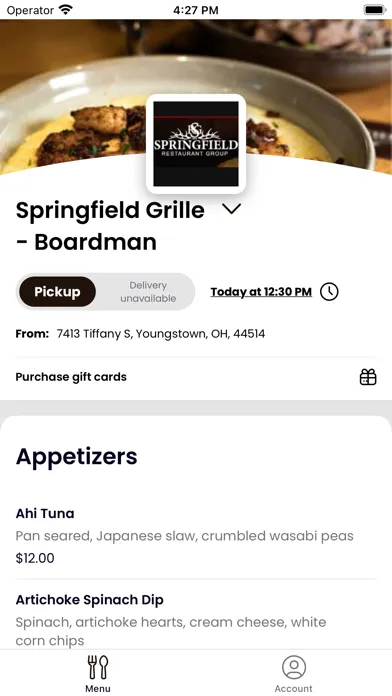 Ảnh chụp màn hình của Springfield Restaurant Group