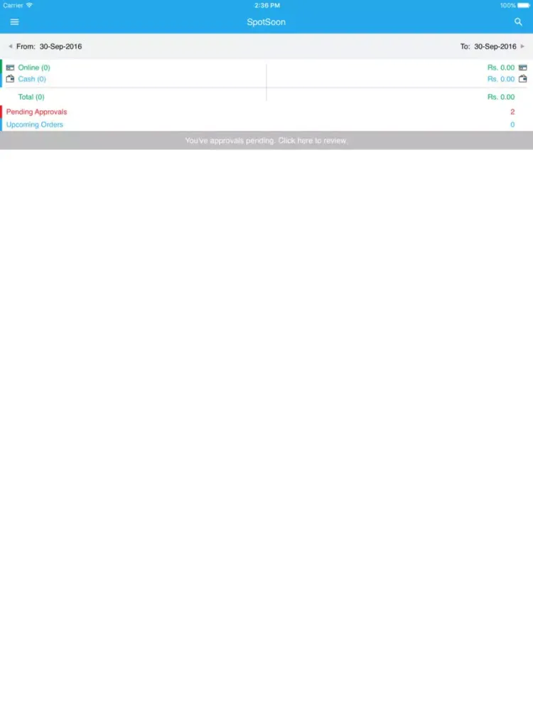 SpotSoon for Vendors & Businesses iPad 应用截图