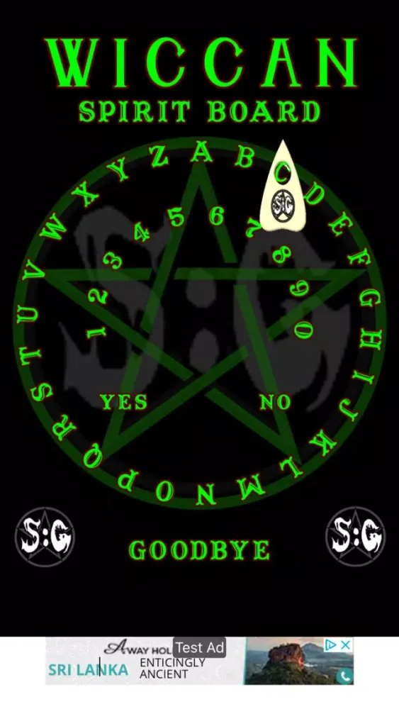 Captures d'écran de Wiccan Spirit Board