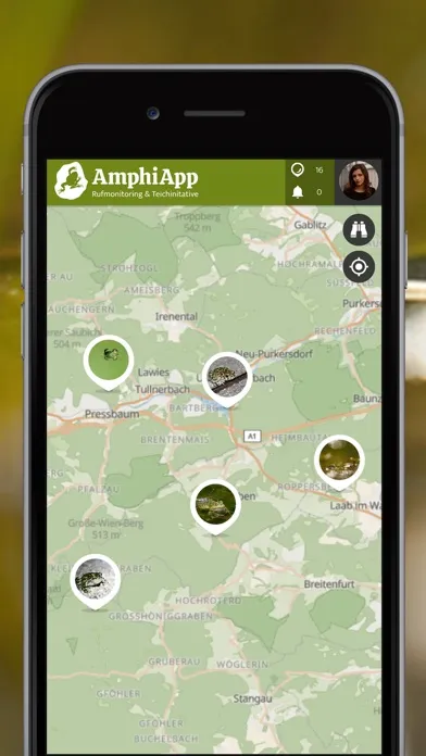 AmphiApp | Citizen Science Screenshots