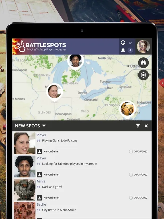 Capturas de pantalla de BattleSpots - Tabletop Players iPad 