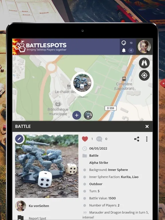 Capturas de pantalla de BattleSpots - Tabletop Players iPad 
