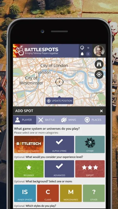 Capturas de pantalla de BattleSpots - Tabletop Players