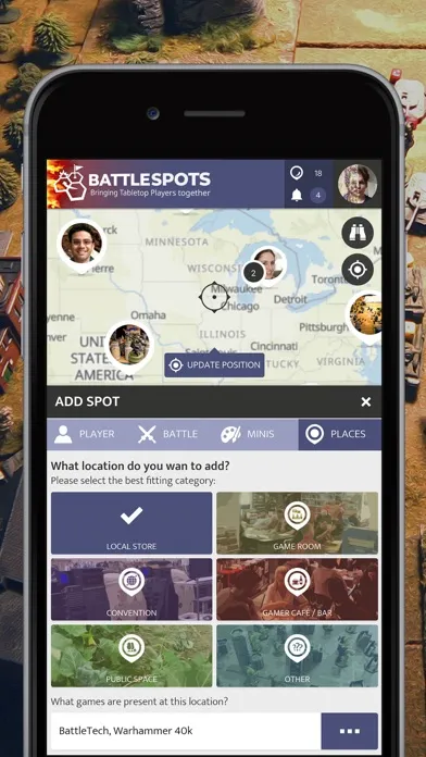 Capturas de pantalla de BattleSpots - Tabletop Players