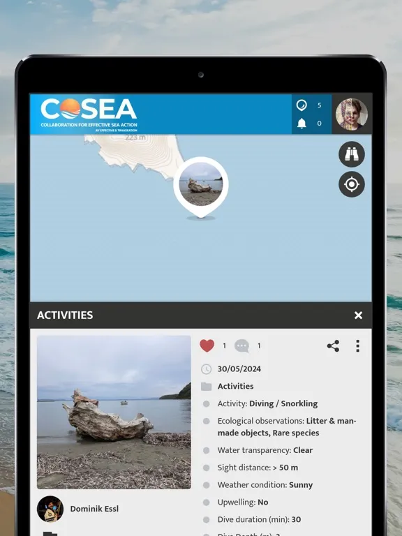Capturas de pantalla de COSEA iPad 