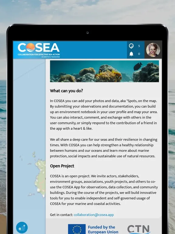 Capturas de pantalla de COSEA iPad 