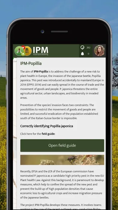 Captures d'écran de IPM Popillia Pest Management