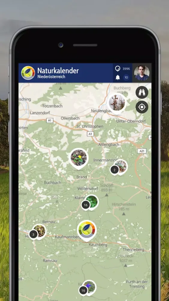Zrzuty ekranu Naturkalender Niederösterreich