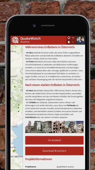 QuakeWatch Austria 스크린샷
